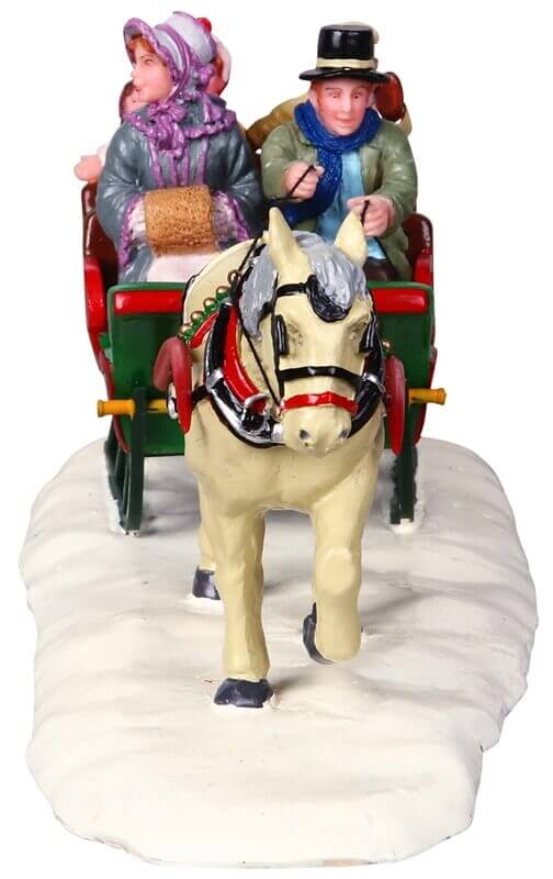 lemax-family-sleigh-ride-schlittenfahrt-szene image 3
