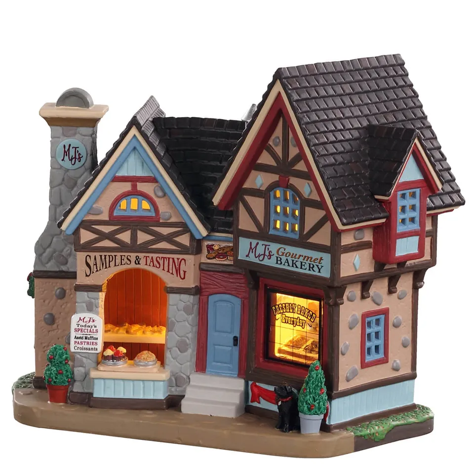 lemax-mj-s-gourmet-bakery-tudor-b-ckerei-haus-beleuchtet image 1