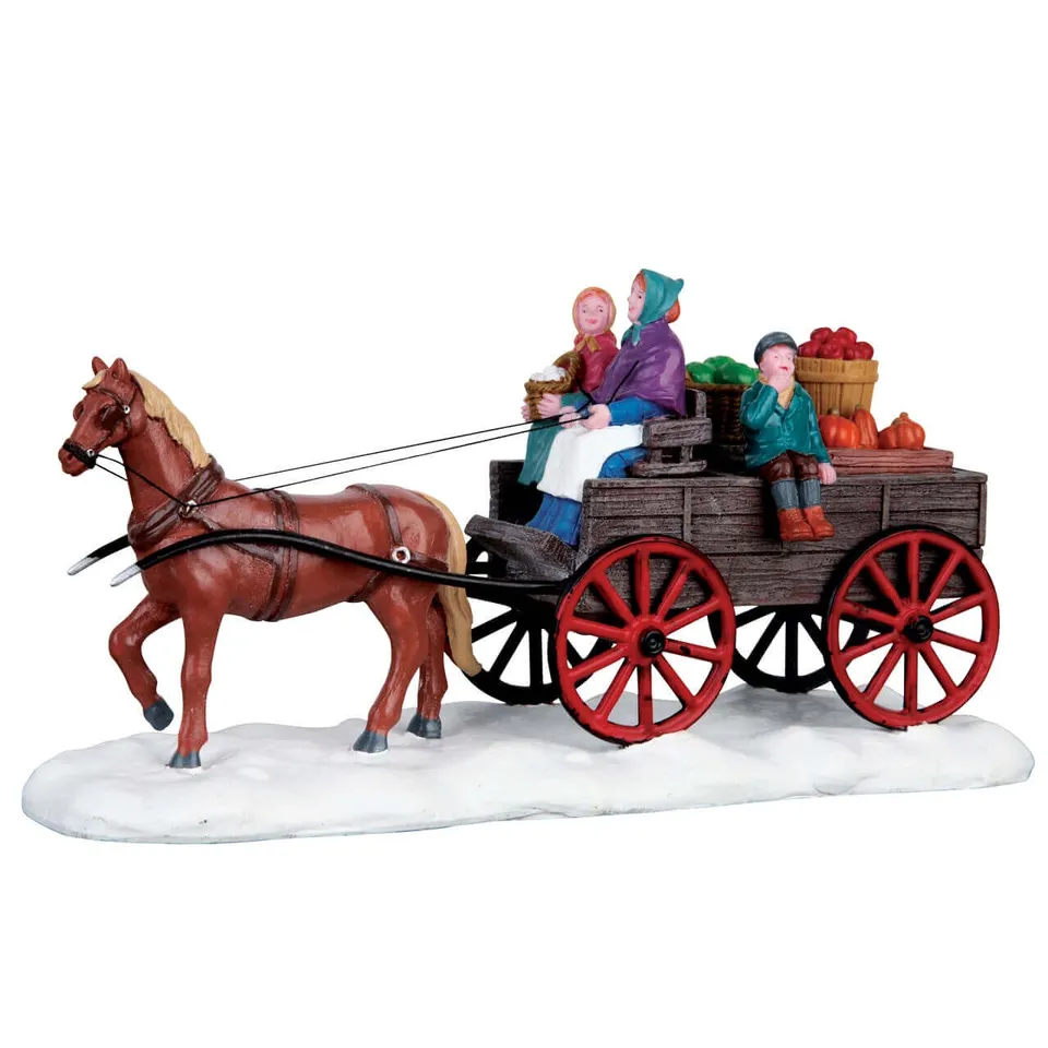 lemax-going-to-market-miniaturfigur-weihnachtsmarkt-szene image 1