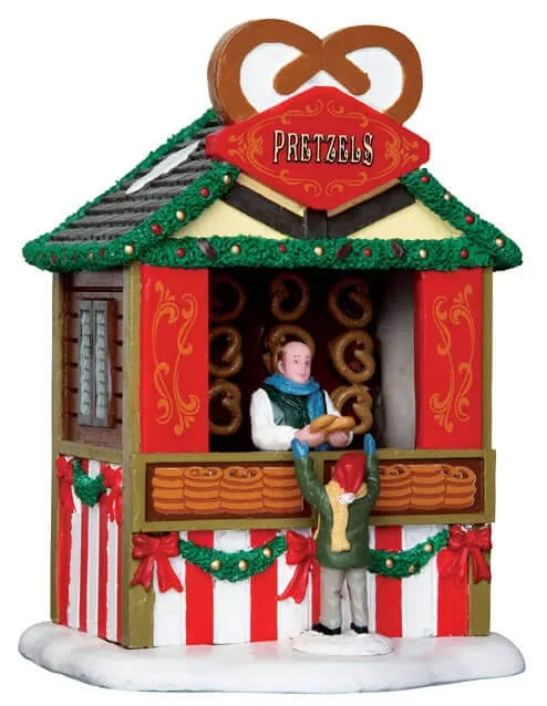 lemax-pretzel-stand-beleuchteter-marktstand-miniatur image 1