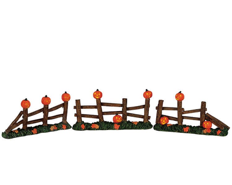 lemax-pumpkin-fence-miniatur-k-rbis-zaun-halloween image 1