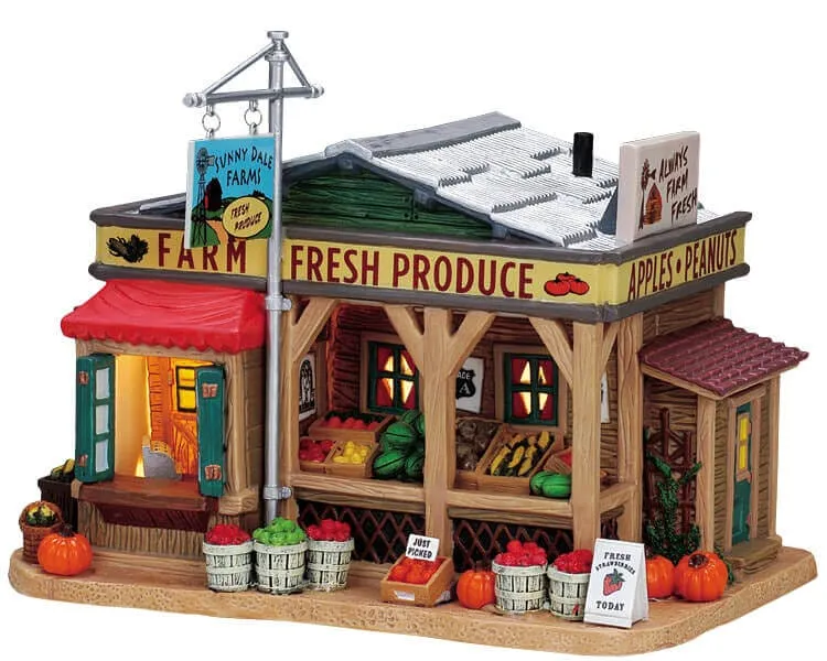 lemax-roadside-produce-stand-miniaturszene image 1