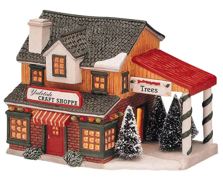 lemax-yuletide-craft-shoppe-miniaturhaus-weihnachtsdorf image 1