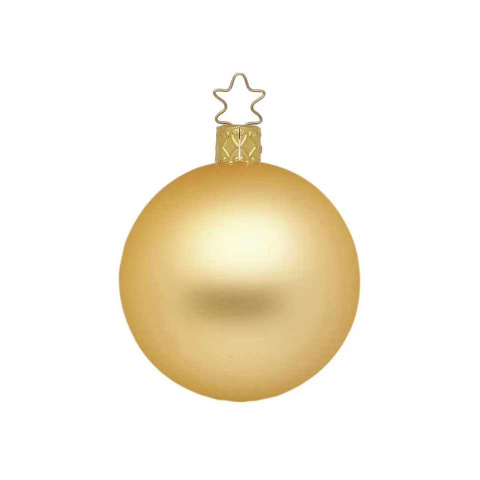 inge-glas-kugel-inkagold-matt-christbaumkugel-12-cm image 1