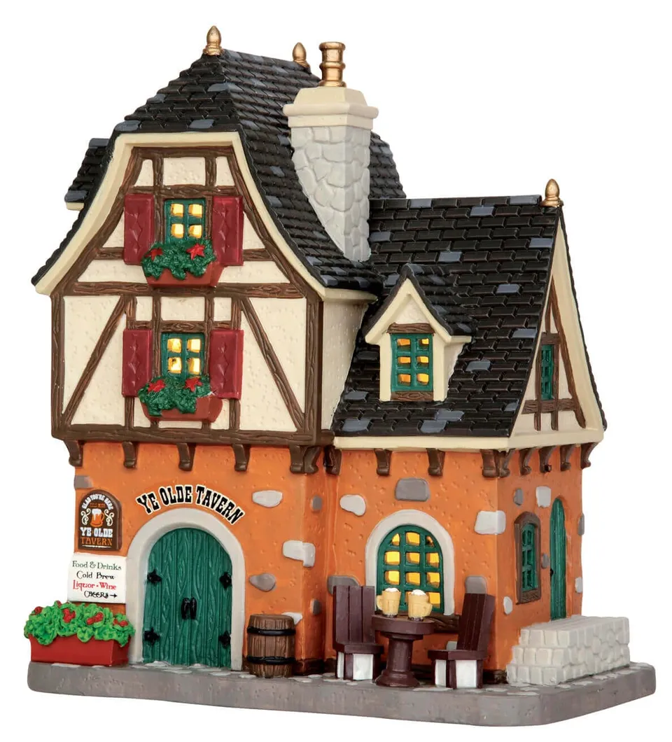 lemax-ye-olde-tavern-historisches-miniatur-wirtshaus-f-r-weihnachtsd-rfer image 1