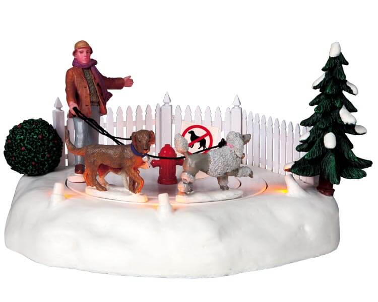 lemax-dog-walker-miniatur-figur-holidays-seasons image 1
