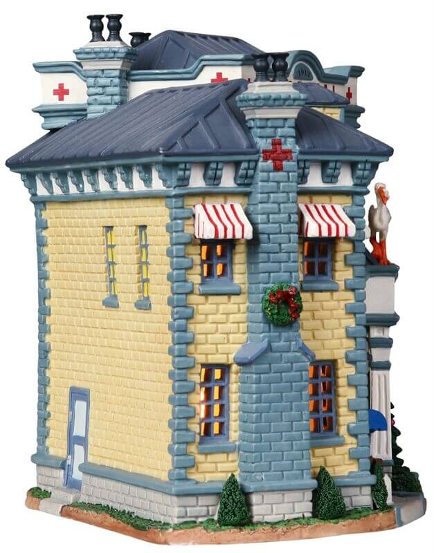 lemax-smith-memorial-hospital-beleuchtetes-miniatur-krankenhaus image 3