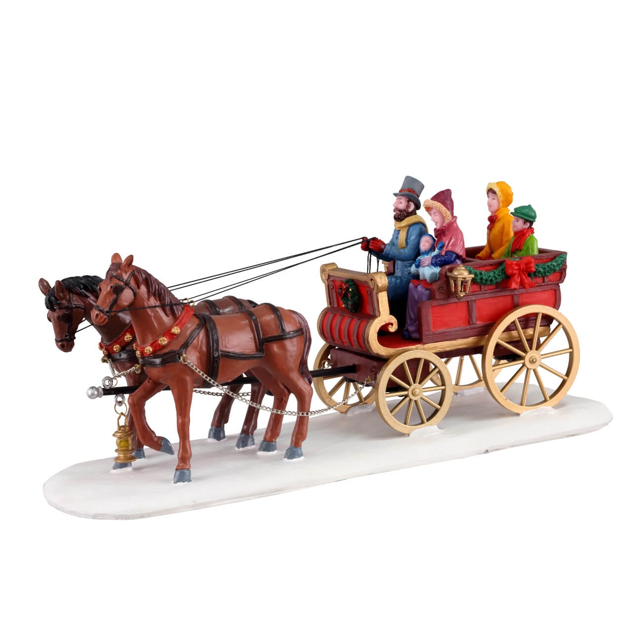 lemax-carriage-cheer-pferdekutsche-miniatur-szene image 5