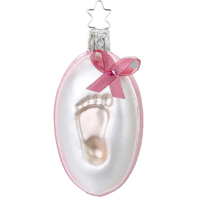 inge-glas-fu-abdruck-rosa-christbaumkugel-8-cm image 1