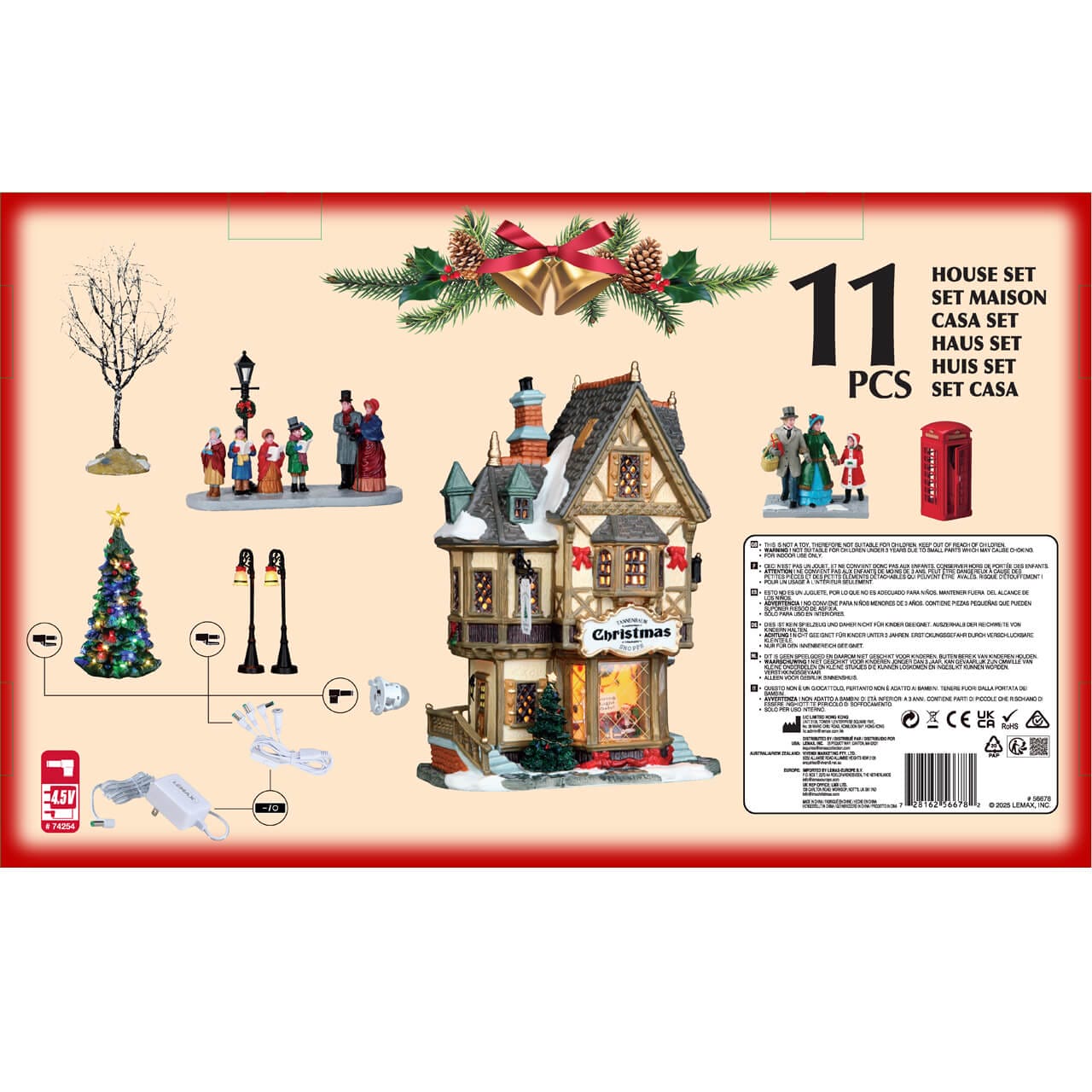lemax-tannenbaum-christmas-shoppe-set-caddington-village-geb-ude-set image 3