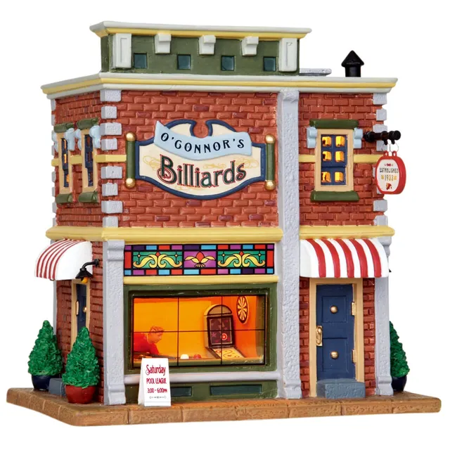 lemax-o-connor-s-billiards-miniaturhaus image 1