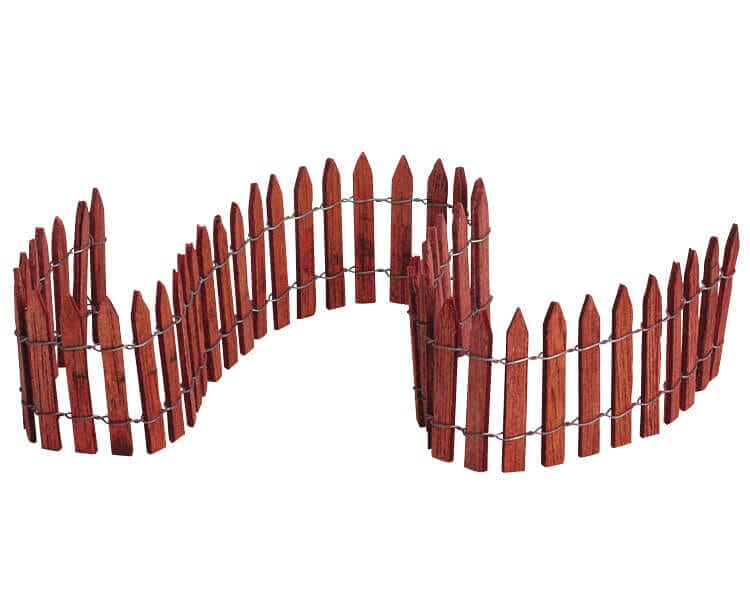 lemax-18-inch-wired-wooden-fence-dorf-zaun image 1