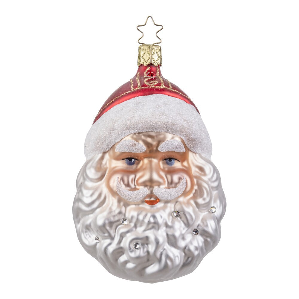 inge-glas-funkelnder-weihnachtsmann-11-5-cm-christbaumkugel image 1