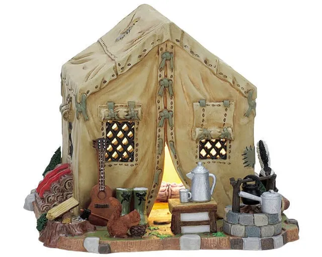 lemax-camping-tent-miniatur-campingzelt-zubeh-r image 1