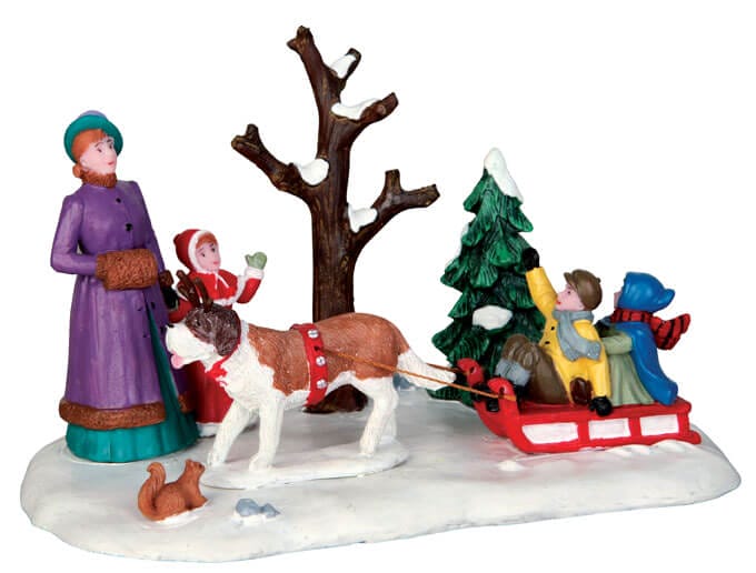 lemax-sleigh-rides-miniatur-schlittenfahrt-schild image 1