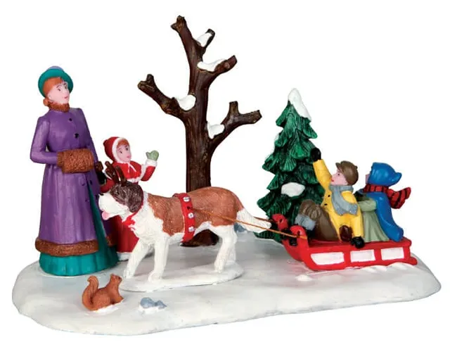lemax-sleigh-rides-miniatur-schlittenfahrt-schild image 1