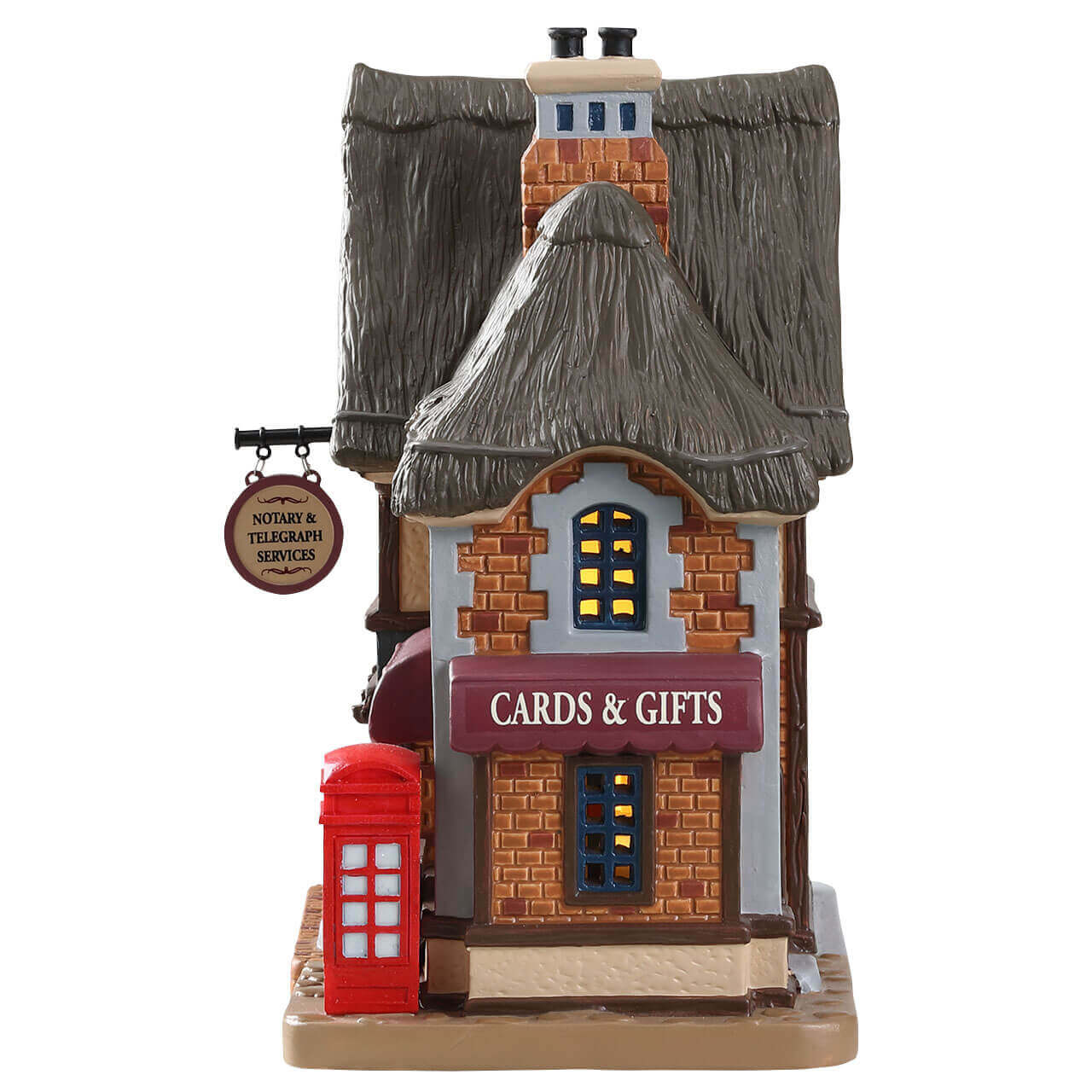 lemax-village-post-office-holidays-miniatur-haus image 2