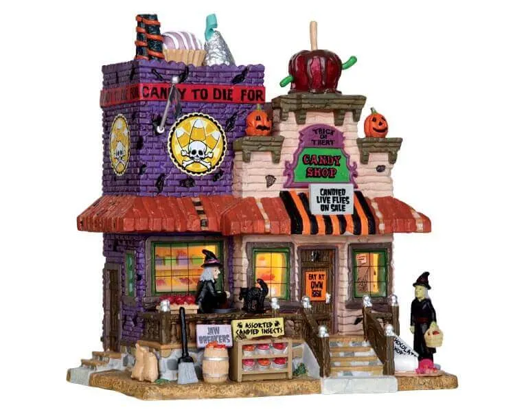 lemax-trick-or-treat-candy-shop-spooky-town-miniatur-haus image 1