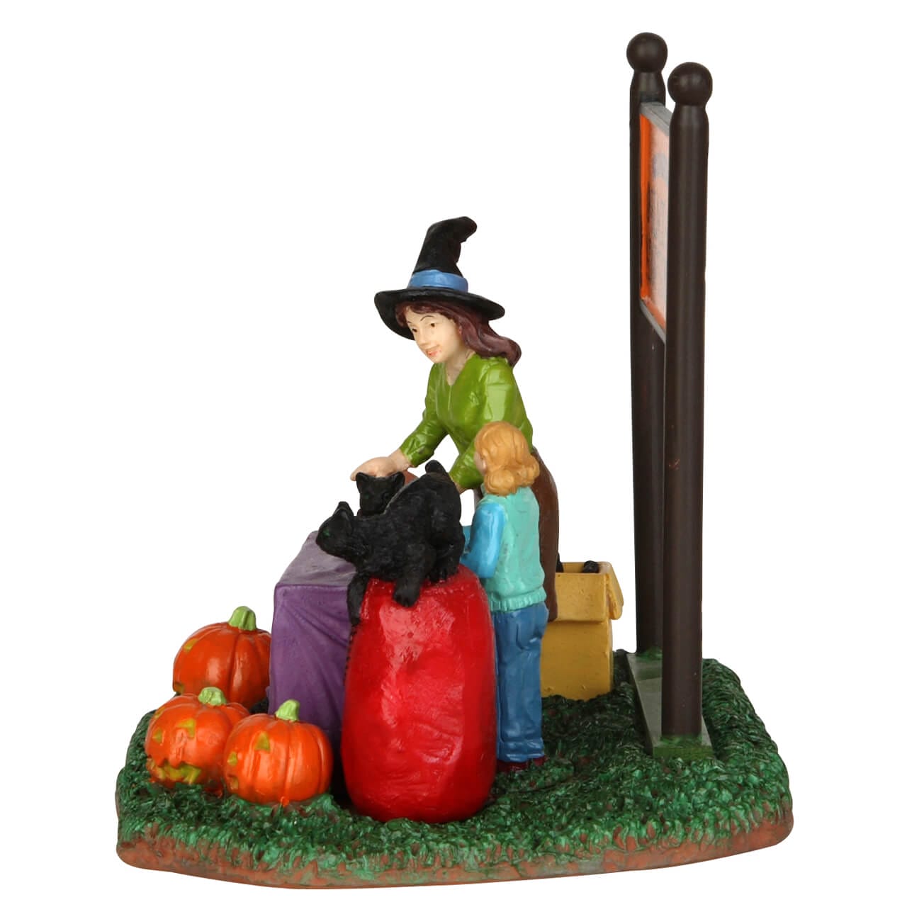 lemax-black-cat-adoption-spooky-town-figur image 4