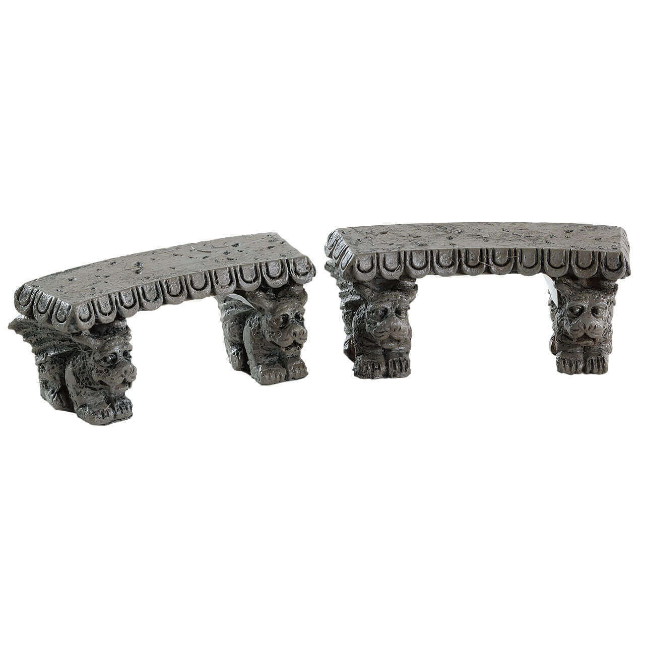 lemax-gargoyle-stone-benches-steinerne-wasserspeier-b-nke-f-r-halloween-d-rfer image 1