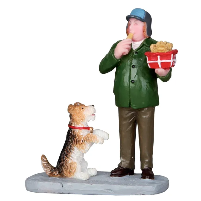 lemax-fish-and-chips-fan-miniatur-figur-f-r-sammeldorf image 1