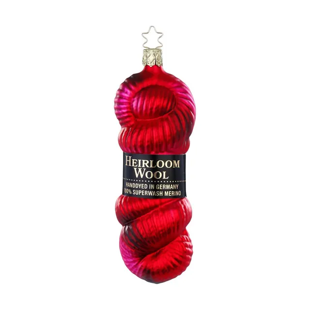 inge-glas-christbaumkugel-handgef-rbt-rot-14-cm image 1