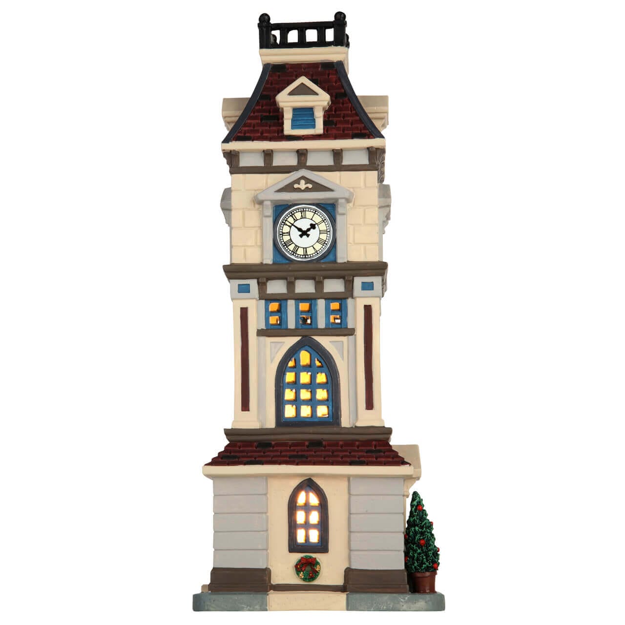 lemax-holidays-seasons-clock-tower-uhrturm-modell-f-r-die-weihnachtslandschaft image 2