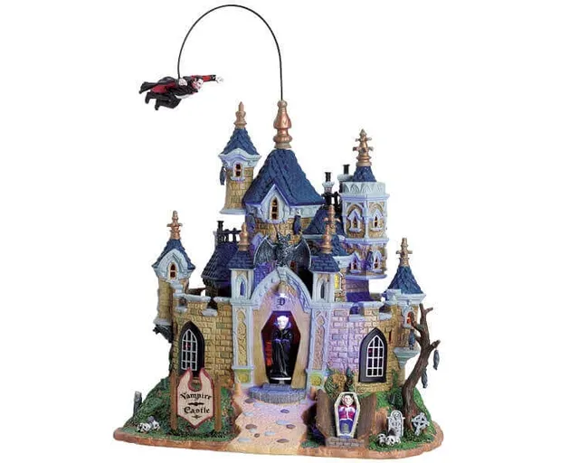lemax-vampire-castle-spooky-town-haus image 1