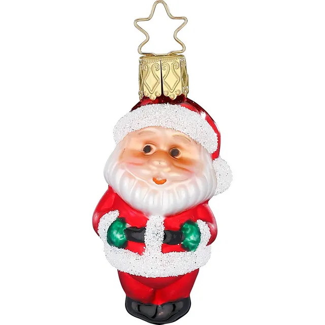 inge-glas-santa-klausi-6-5-cm-handgefertigte-christbaumkugel-mit-weihnachtsmann- image 1