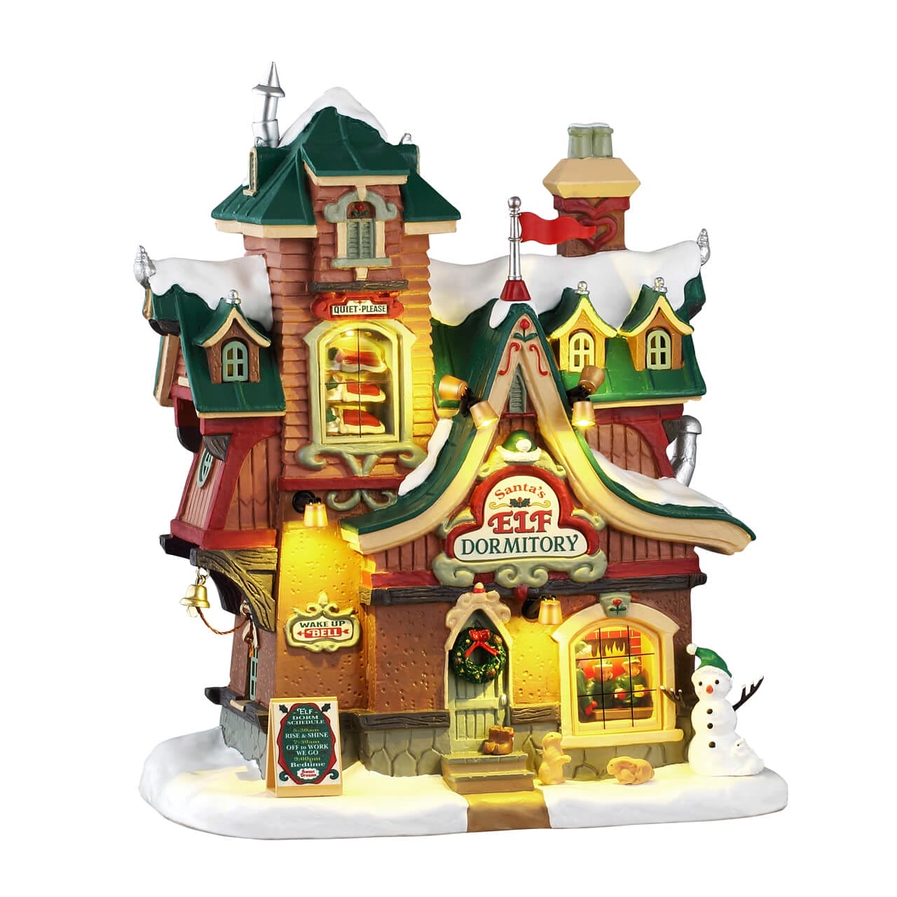 lemax-santa-s-elf-dormitory-beleuchtetes-weihnachtsdorf-haus image 1
