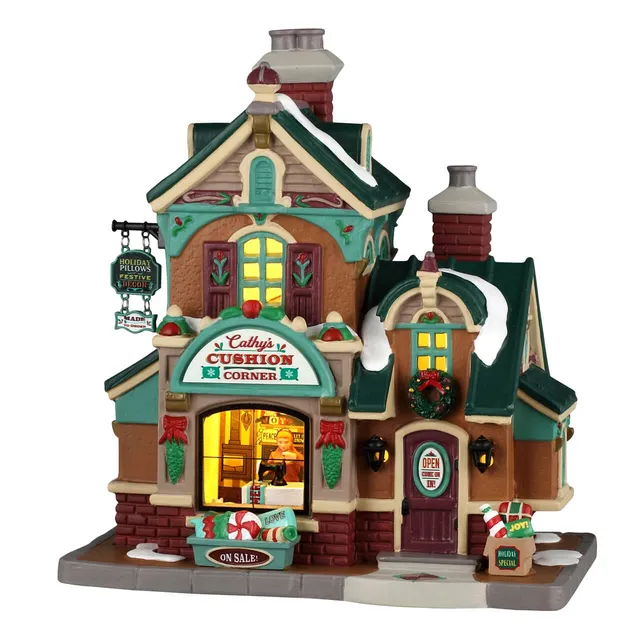lemax-cathy-s-cushion-corner-weihnachts-kissenladen-f-r-caddington-village image 1