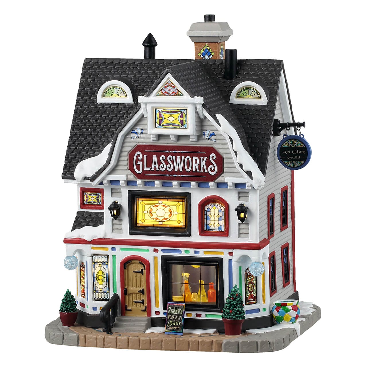 lemax-glassworks-miniaturhaus-caddington image 1