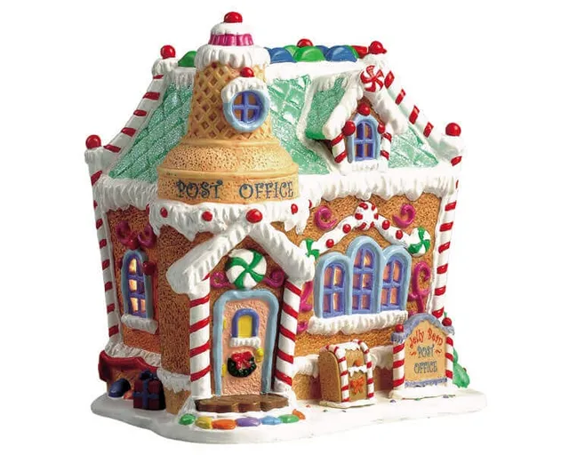 lemax-jelly-bean-post-office-miniaturhaus-sugar-n-spice image 1