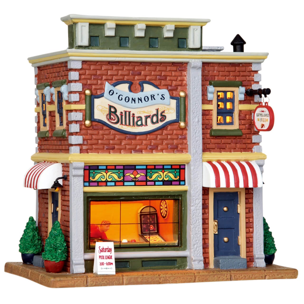 lemax-o-connor-s-billiards-miniaturhaus image 1