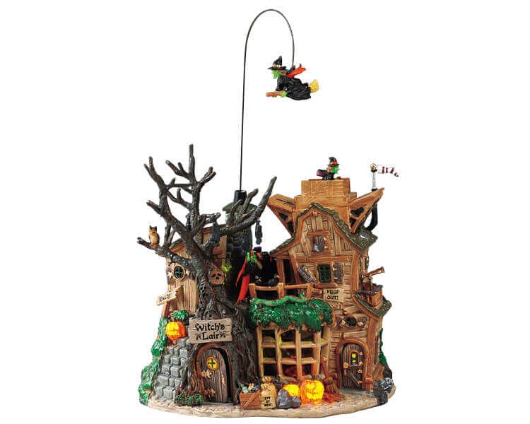 lemax-witch-s-lair-gruseliges-hexenhaus-f-r-spooky-town image 1
