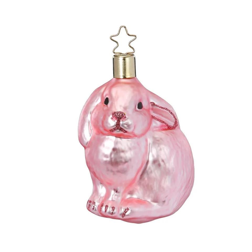 inge-glas-lustiger-hase-8-5-cm-glas-figur-rosa image 1
