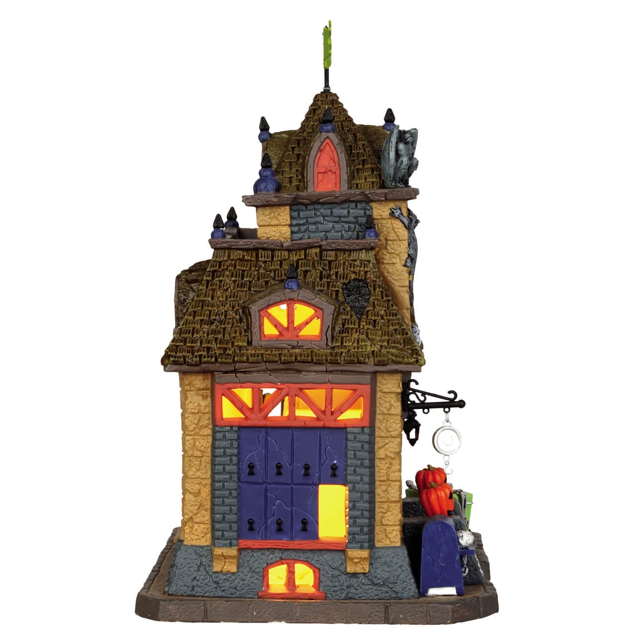 lemax-phantom-parcel-post-spooky-town-geb-ude-szene image 2