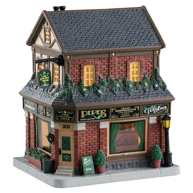 lemax-golden-rose-cigars-miniatur-laden-caddington-kollektion image 1