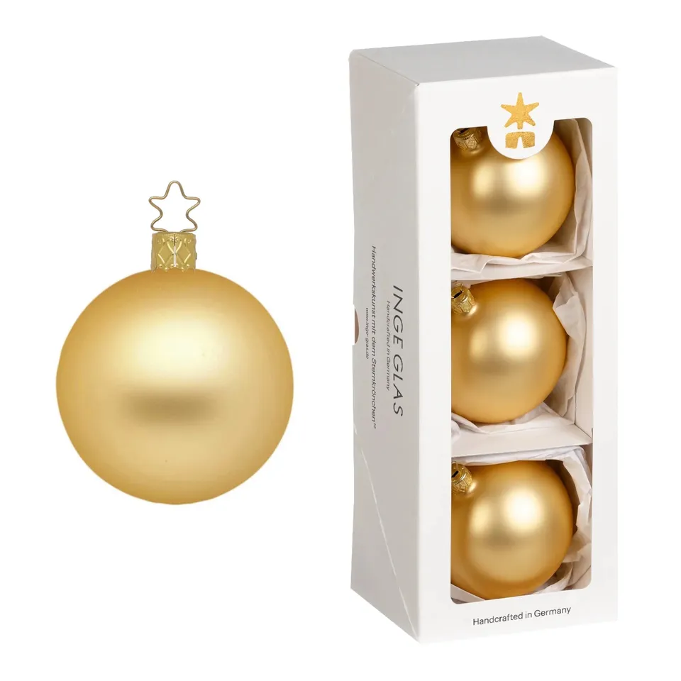 inge-glas-kugeln-christbaumkugel-8-cm-inkagold-matt image 1