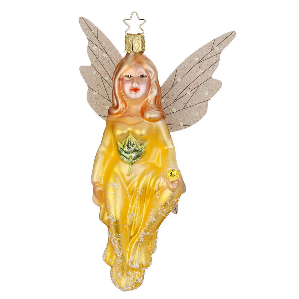 inge-glas-sitara-christbaumkugel-15-5-cm-gelb image 1