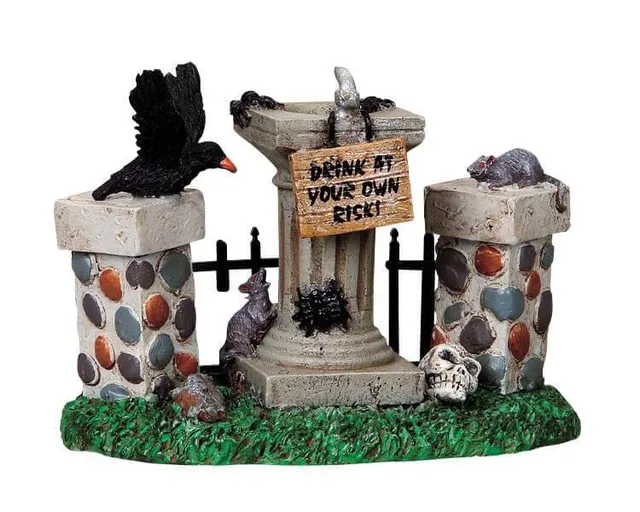 lemax-creepy-fountain-spooky-town-miniatur-brunnen image 1