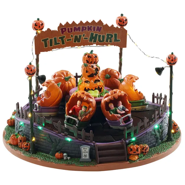 lemax-pumpkin-tilt-n-hurl-spooky-town-fahrgesch-ft-mit-licht-und-bewegung image 1