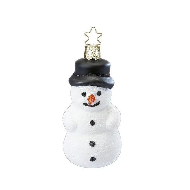 inge-glas-siegfried-schnee-christbaumkugel-aus-glas-wei-8-cm image 1