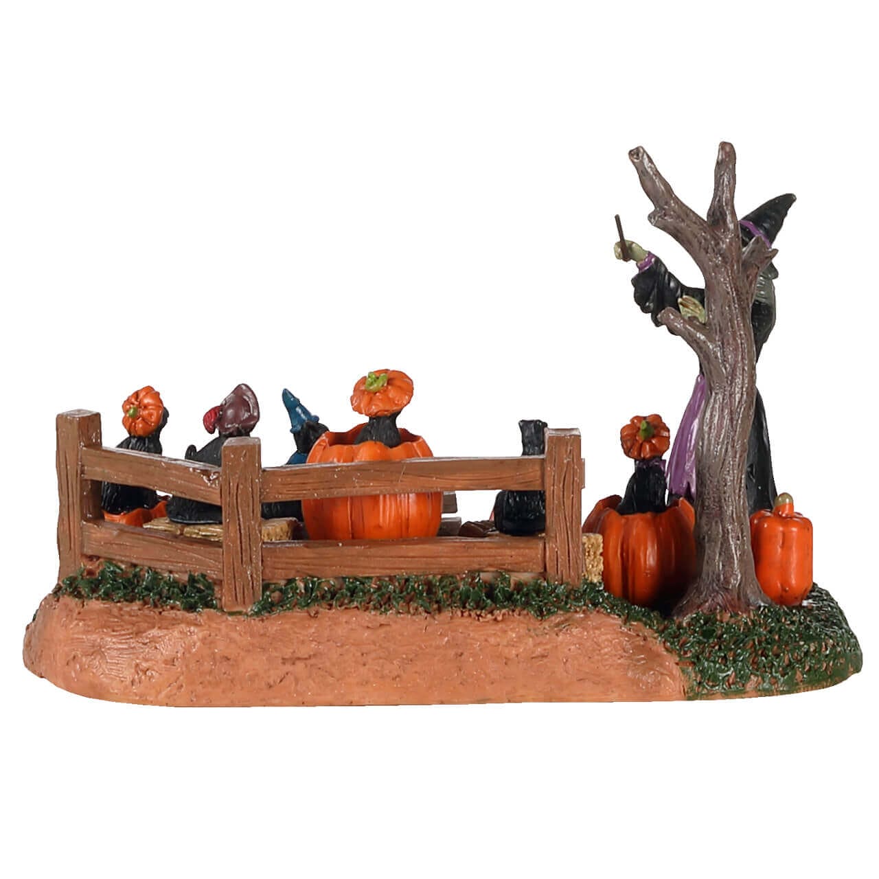 lemax-frightful-feline-choir-spooky-town-katzenchor-mit-hexe image 4