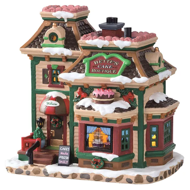 lemax-bettes-cake-boutique-beleuchtetes-kuchenhaus-weihnachtsdorf image 1