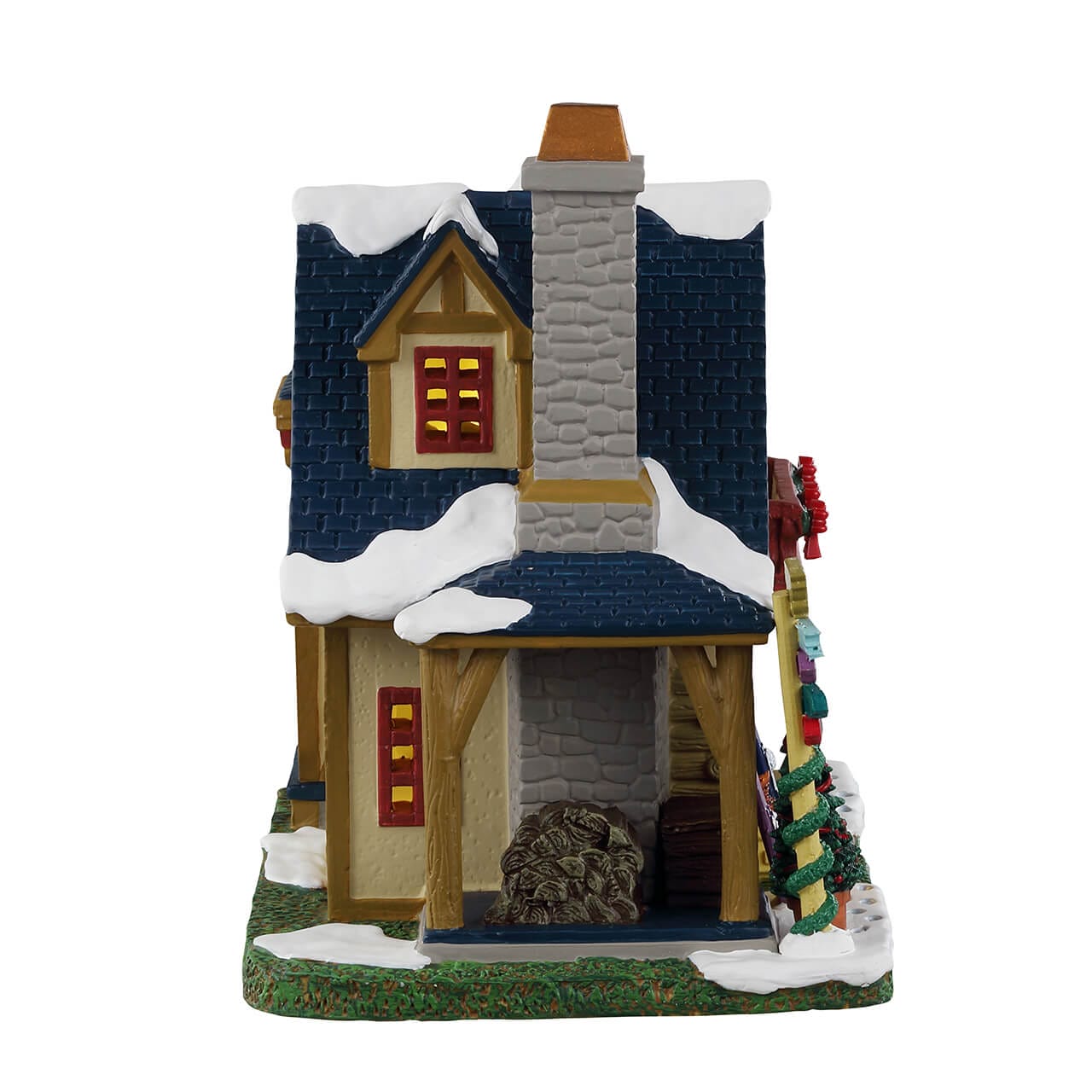 lemax-havenwood-lodge-rustikale-miniatur-skilodge image 2
