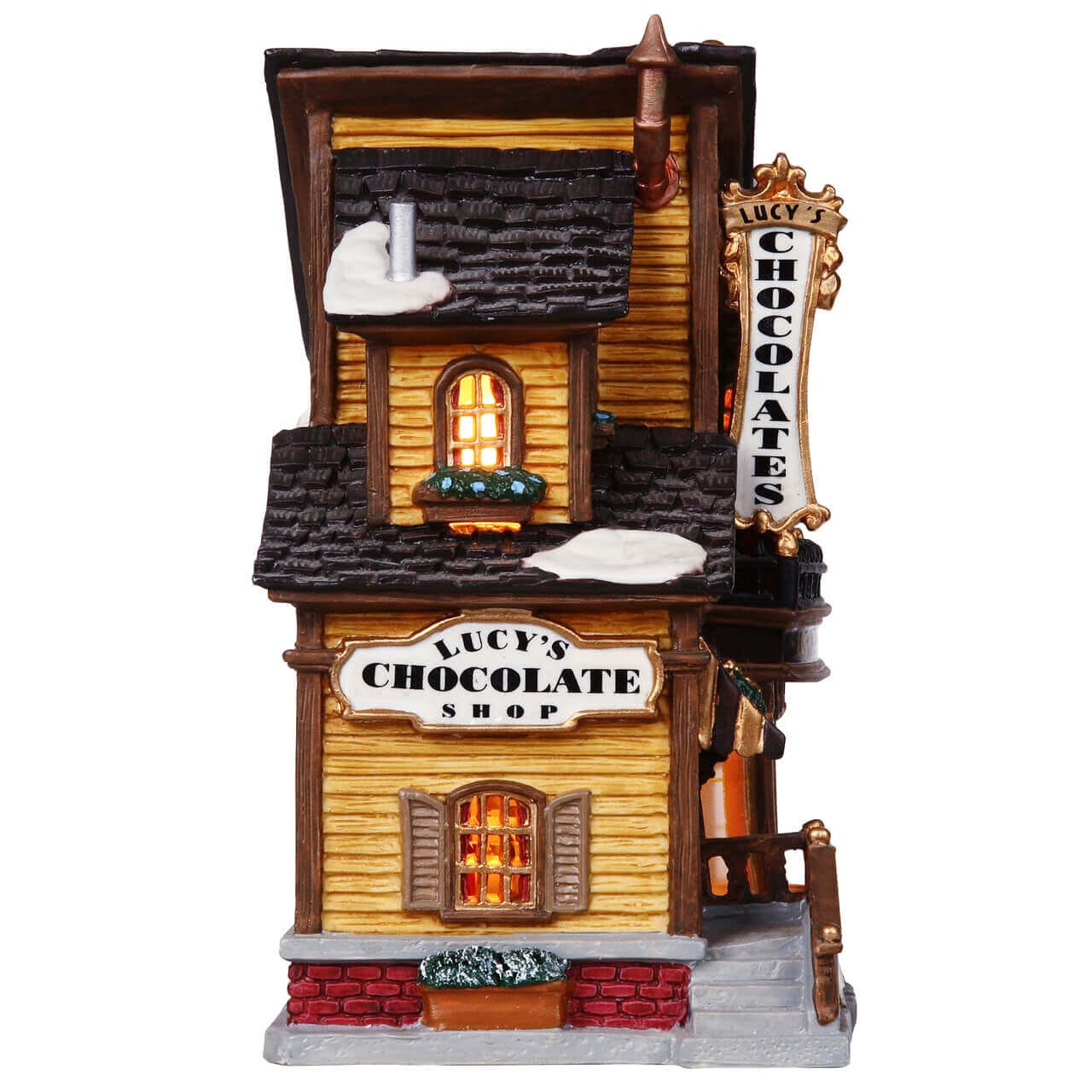 lemax-lucy-s-chocolate-shop-caddington-miniaturgeb-ude-f-r-weihnachtsd-rfer image 2