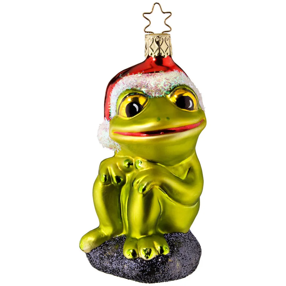 inge-glas-weihnachtsfrosch-christbaumfigur-10-5-cm image 1