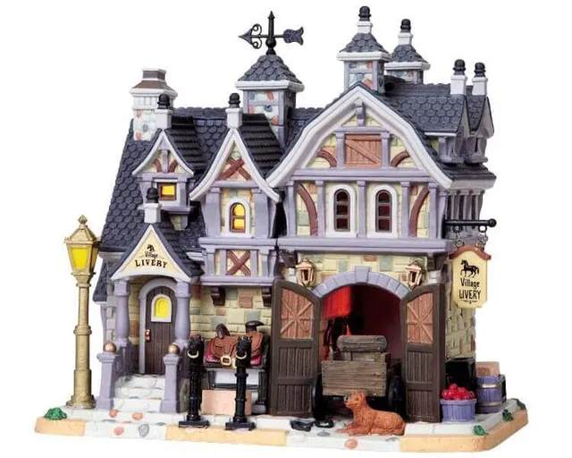 lemax-holidays-seasons-village-livery-miniaturhaus image 1