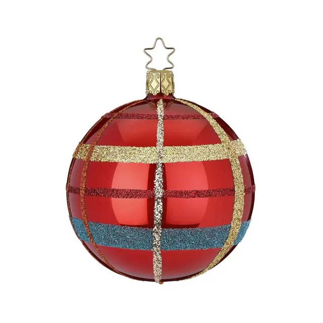 inge-glas-landhaus-christbaumkugel-8-cm-rot image 1